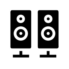 Tower Speaker Audio Sound Icon Design