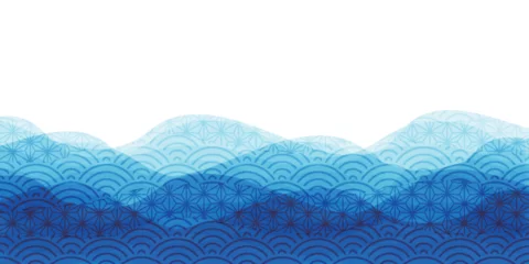 Gordijnen 波　和紙　模様　背景　 © J BOY