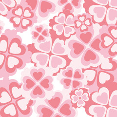 色々なピンクの桜を散りばめた背景素材