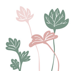 シンプルな草の背景素材