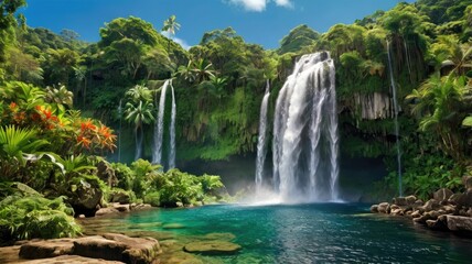 Obraz premium waterfall in the park