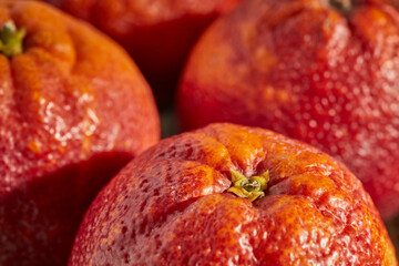 Fresh, whole blood oranges