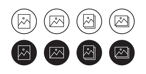 Picture icon set. image icon vector for web and mobile apps