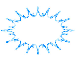 ステンドグラス風吹き出し　三角形模様　細長いギザギザした形