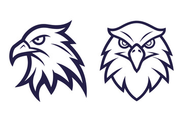 eagle head logo design  
fierce eagle head emblem  
modern eagle head illustration 