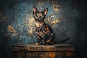 Oriental Shorthair cat with angular face