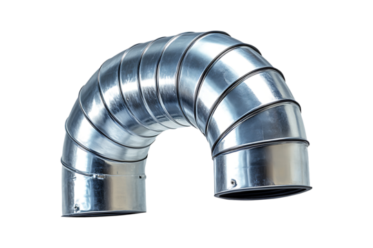Air Duct Elbow isolated on transparent background
 