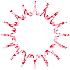 ステンドグラス風吹き出し　三角形模様　ギザギザした形