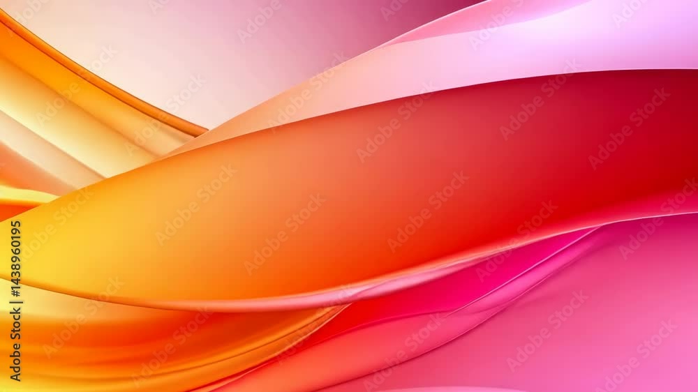 Wall mural dynamic waves of vibrant color flowing in mesmerizing abstract motion