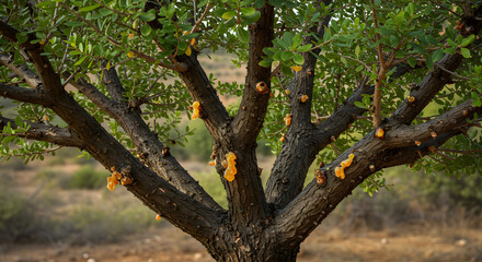 Commiphora Tree with Resin