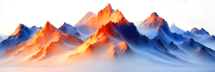 sunset in mountaint , PNG file, transparent background
