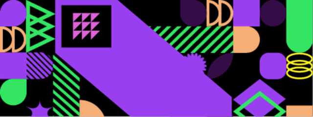 Pattern of geometric shapes suitable for background design, print materials, textiles, and packaging with a modern and contemporary aesthetic.