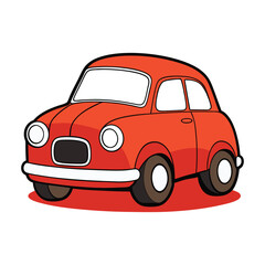 Set of Cute Cartoon Car Vector Illustrations, Funny Vehicle Clipart Collection for Kids Books, Games, Posters, Educational Designs, Adorable Car Characters