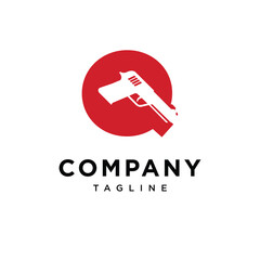  Letter Q Gun Logo Icon vector