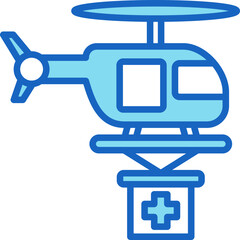 Obraz premium Rescue Helicopter Icon