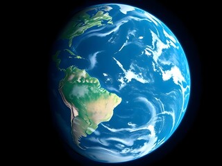 Obraz premium earth, globe, planet, world, map, sphere, space, global, europe, america, 3d, continent, ocean, geography, asia, sea, business, blue, abstract, nature, land, water, black, green, north