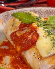 Delicious burrito feast restaurant kitchen food photography cozy atmosphere close-up view culinary delight