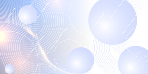 Abstract light blue modern background with circle elements. Digital technology concept.