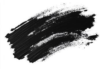 Black cosmetic smear on white background (1)