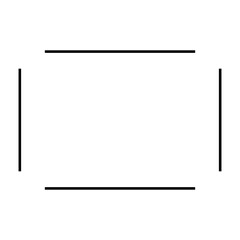 Outlines square blank simple frame vector image, Suitable for design element of communication label, Information chat bubble, Text message template, Work report