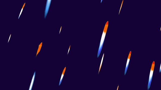 Colorful streaks animated overlay, transparent 4K video, alpha channel, ProRes 4444