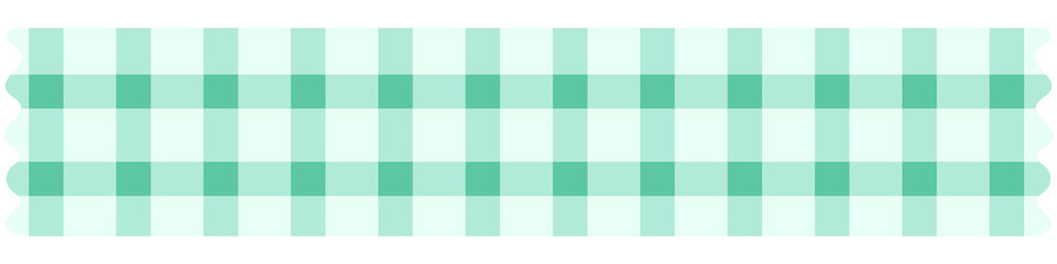 Vintage Green Gingham Check Pattern