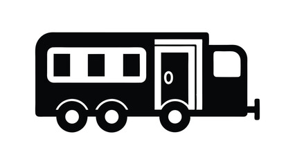 Trailer Transport Equipment Vector Icon