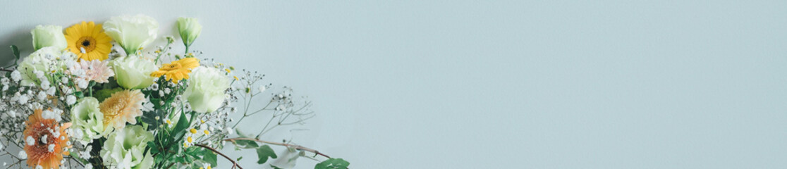 花束　コピースペース