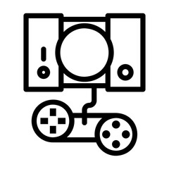 game console Line Icon