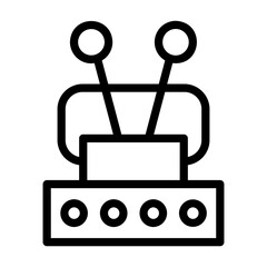 tv antenna Line Icon