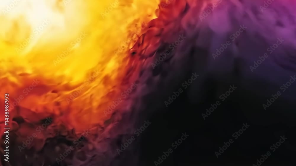 Wall mural vibrant abstract flow: dynamic transition of bold colors and textures