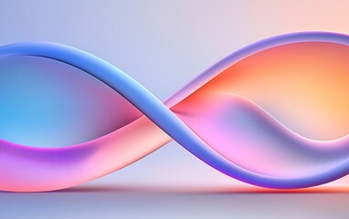 Naklejka premium Abstract, colorful, flowing shapes