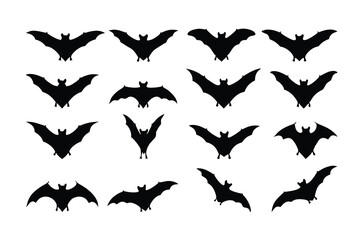 Obraz premium Bat Silhouettes Swarm Collection