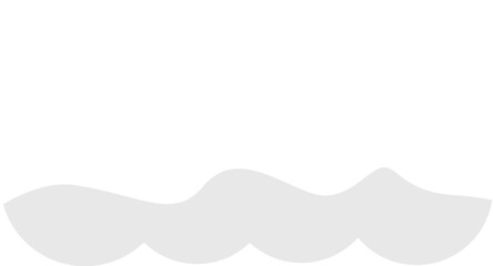 Cartoon Style White Fluffy Cloud Illustration