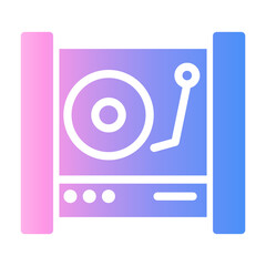 record player Gradient icon