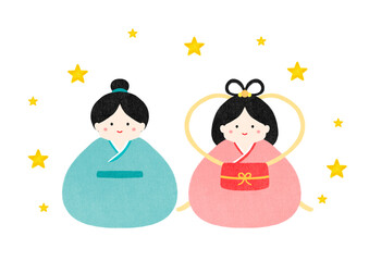 七夕　織姫彦星　イベント　水彩　イラスト