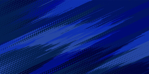 Dots halftone white and blue color pattern gradient grunge texture background. Dots pop art comics sport style concept vector illustration