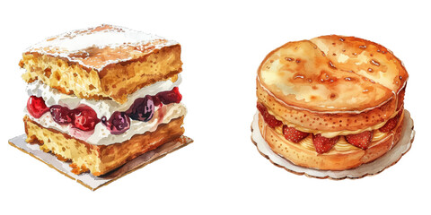 underwater in jar watercolor vector illustration