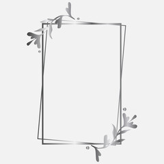 Elegant Floral Wedding Frame Collection. A collection of elegant wedding frames with floral accents, gold ornaments, and pastel watercolor style.