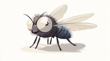Cartoon fly illustration (1)