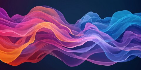 Abstract Colorful Waves Flowing Design Background Perfect for Modern Websites and Presentations