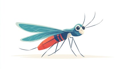 Cute cartoon mosquito