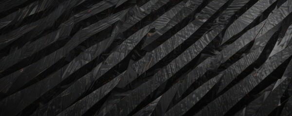 Dark, high-contrast carbon fiber backdrop with sharp angles  ,  powerful,  engineering design
