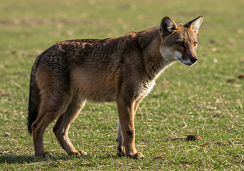 Fototapeta premium Majestic Darwins Fox in its Natural Habitat