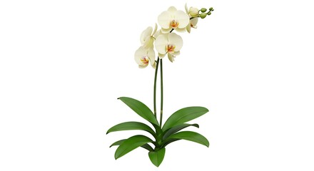 Fototapeta premium lily white orchid of the valley