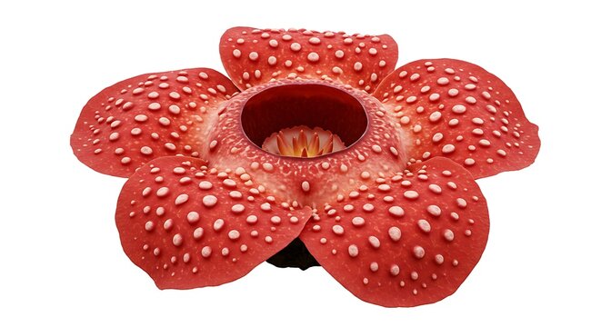 raflesia flower blooming isolated white background