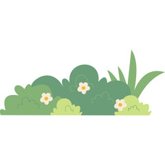 Bush flat illustration