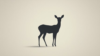 Obraz premium Silhouetted deer