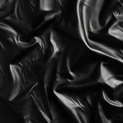 Obraz premium Elegant black draped fabric texture