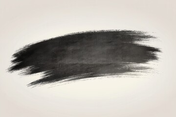 Dark ink brush stroke